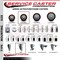 Service Caster 3.5'' SS Maroon Poly Swivel 1-3/4'' Expanding Stem Caster Set 2 Total Lock Brakes, 4PK SCC-SSEXTTL20S3514-PPUB-MRN-2S2-134 - alternate 4